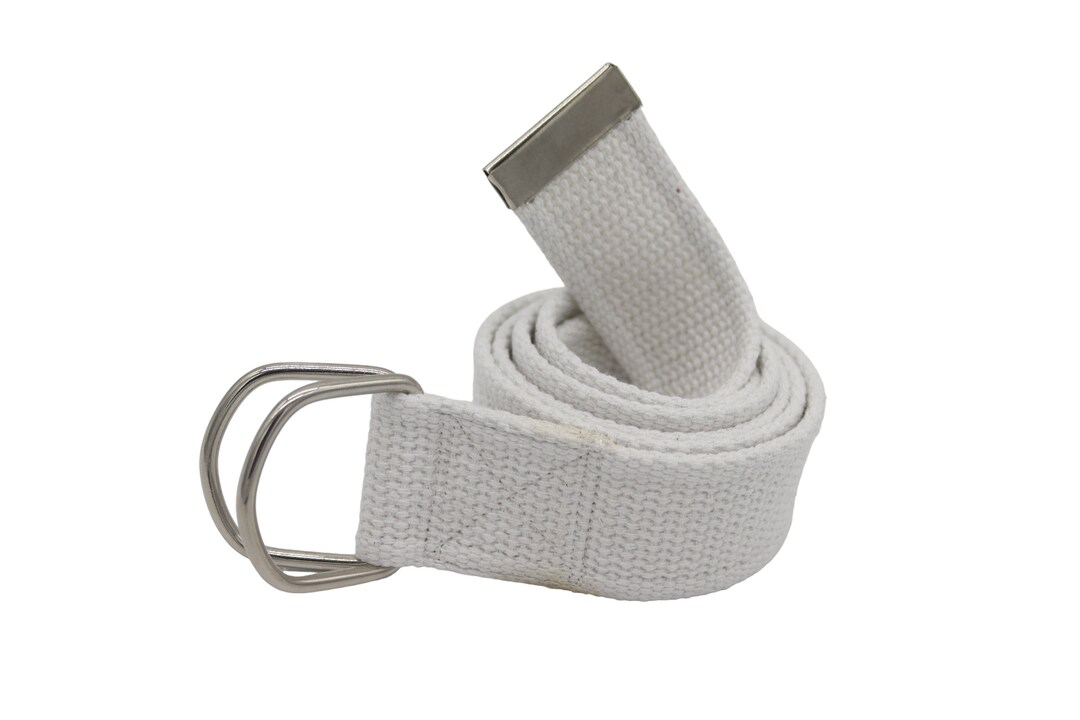 Riemen Off White Riem Sale Buy White Cotton D Ring Belt For Men