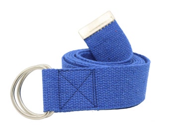 Canvas D Ring Belt, Adjustable Webbing Belt, Plus Size Available