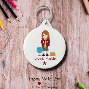 Personalised Bag Tag ~ School Bag Tag ~ Starting School Gift ~ Starting School ~ Personalised Keyring ~ School Bag Keyring ~ School Bag Name image 6