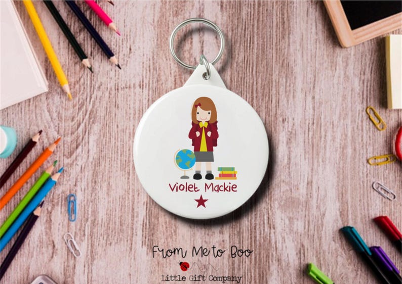 Personalised Bag Tag ~ School Bag Tag ~ Starting School Gift ~ Starting School ~ Personalised Keyring ~ School Bag Keyring ~ School Bag Name image 6