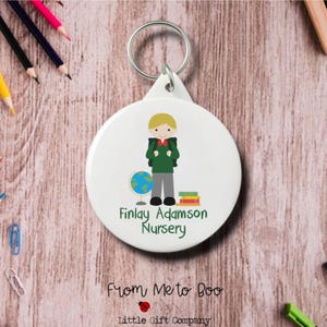 Personalised Bag Tag ~ School Bag Tag ~ Starting School Gift ~ Starting School ~ Personalised Keyring ~ School Bag Keyring ~ School Bag Name image 7