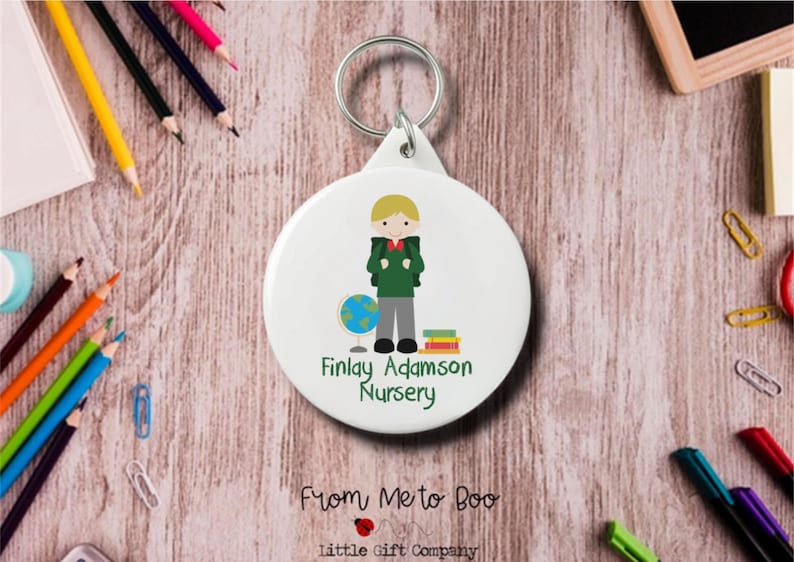 Personalised Bag Tag ~ School Bag Tag ~ Starting School Gift ~ Starting School ~ Personalised Keyring ~ School Bag Keyring ~ School Bag Name image 7