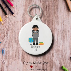 Personalised Bag Tag ~ School Bag Tag ~ Starting School Gift ~ Starting School ~ Personalised Keyring ~ School Bag Keyring ~ School Bag Name image 4