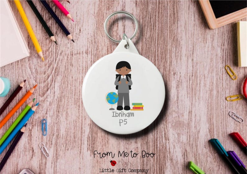 Personalised Bag Tag ~ School Bag Tag ~ Starting School Gift ~ Starting School ~ Personalised Keyring ~ School Bag Keyring ~ School Bag Name image 4