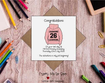 Carte de félicitations personnalisée pour la fin de l'année scolaire (CM2) ~ Carte de félicitations pour les élèves de CM2 ~ Carte de fin d'année scolaire ~ Dernier jour d'école ~ Fin de lycée