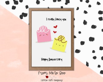 Carte fantaisie en fondant ~ Carte « Je te trouve craquant(e) » ~ Carte fantaisie mignonne en fondant ~ Carte de Saint-Valentin ~ Carte fantaisie en fondant avec jeu de mots ~ Carte fantaisie gâteau en fondant avec jeu de mots