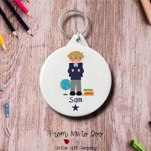 Personalised Bag Tag ~ School Bag Tag ~ Starting School Gift ~ Starting School ~ Personalised Keyring ~ School Bag Keyring ~ School Bag Name image 2