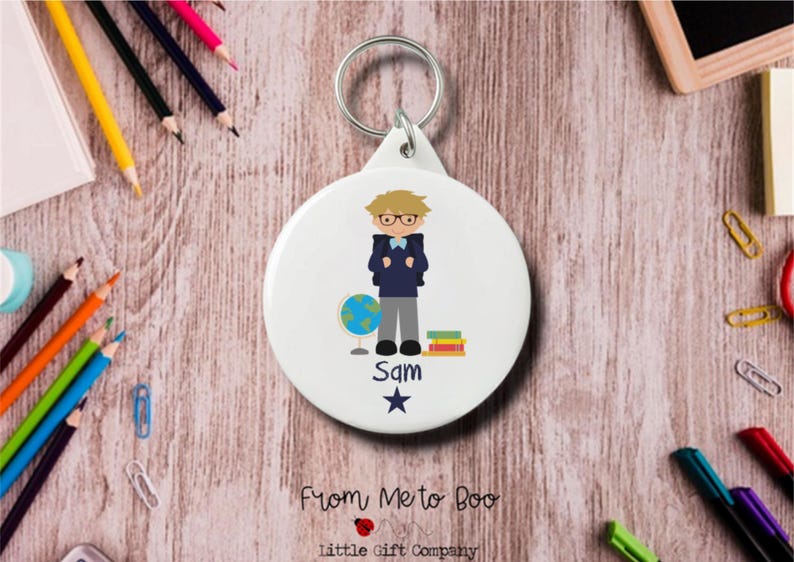 Personalised Bag Tag ~ School Bag Tag ~ Starting School Gift ~ Starting School ~ Personalised Keyring ~ School Bag Keyring ~ School Bag Name image 2