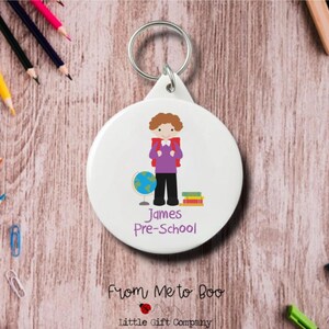 Personalised Bag Tag ~ School Bag Tag ~ Starting School Gift ~ Starting School ~ Personalised Keyring ~ School Bag Keyring ~ School Bag Name image 5