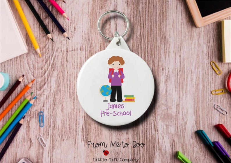 Personalised Bag Tag ~ School Bag Tag ~ Starting School Gift ~ Starting School ~ Personalised Keyring ~ School Bag Keyring ~ School Bag Name image 5