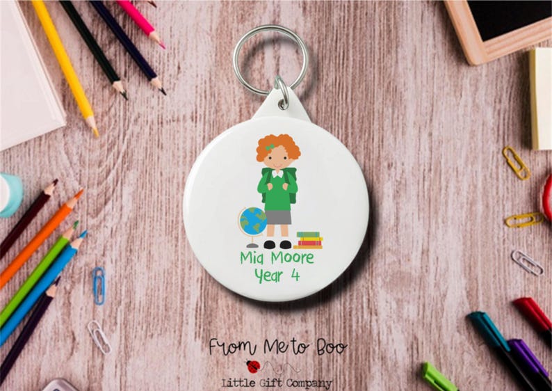 Personalised Bag Tag ~ School Bag Tag ~ Starting School Gift ~ Starting School ~ Personalised Keyring ~ School Bag Keyring ~ School Bag Name image 3