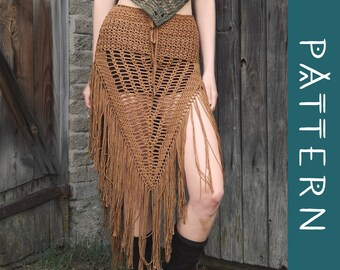 WILDTHING Crochet Tutorial Multi Way Tribal Inspired Fringe Skirt