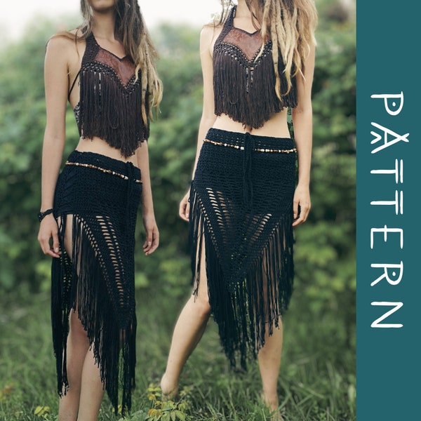 WILD VALERIA Pattern Bundle | Bohemian Crochet Fringe Festival Outfit