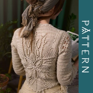 WILLOW | PDF crochet pattern | Wrap top with lace details