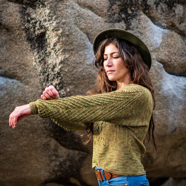 NOSTALGIA | Crochet Pattern | Wide Sleeve Sweater