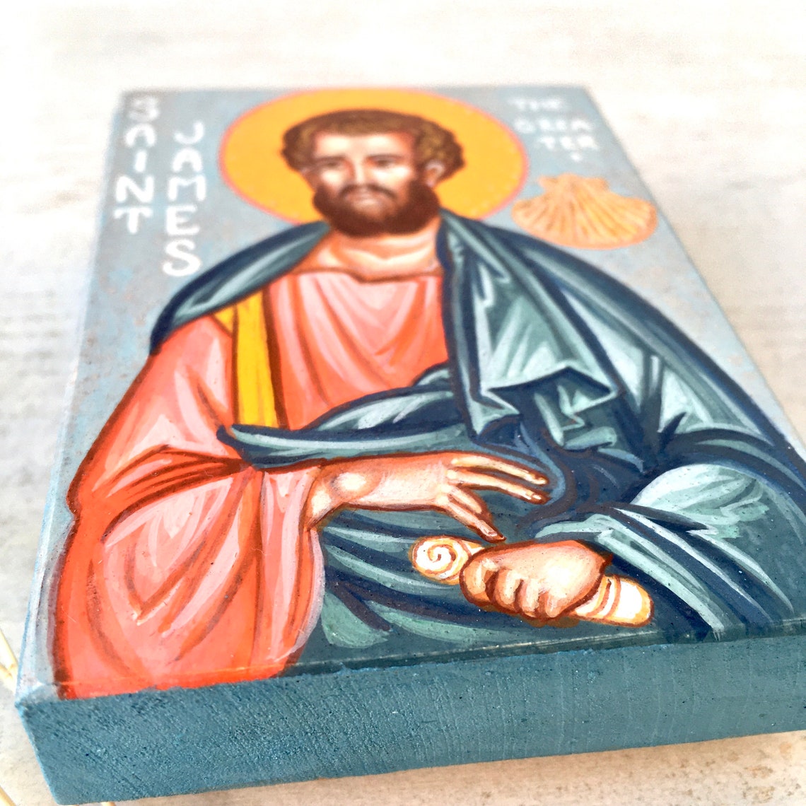 Ukrainian Icon Saint Apostle James the Greater. Orthodox Small - Etsy