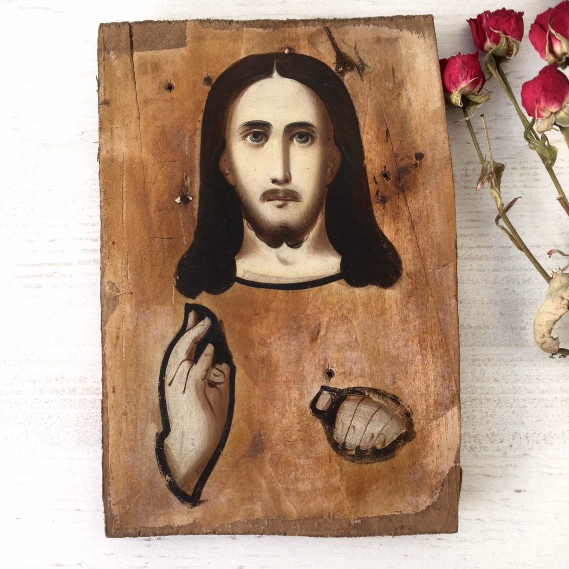 Russian Vintage Icon Jesus Christ. Rare Icon. Antique Original | Etsy
