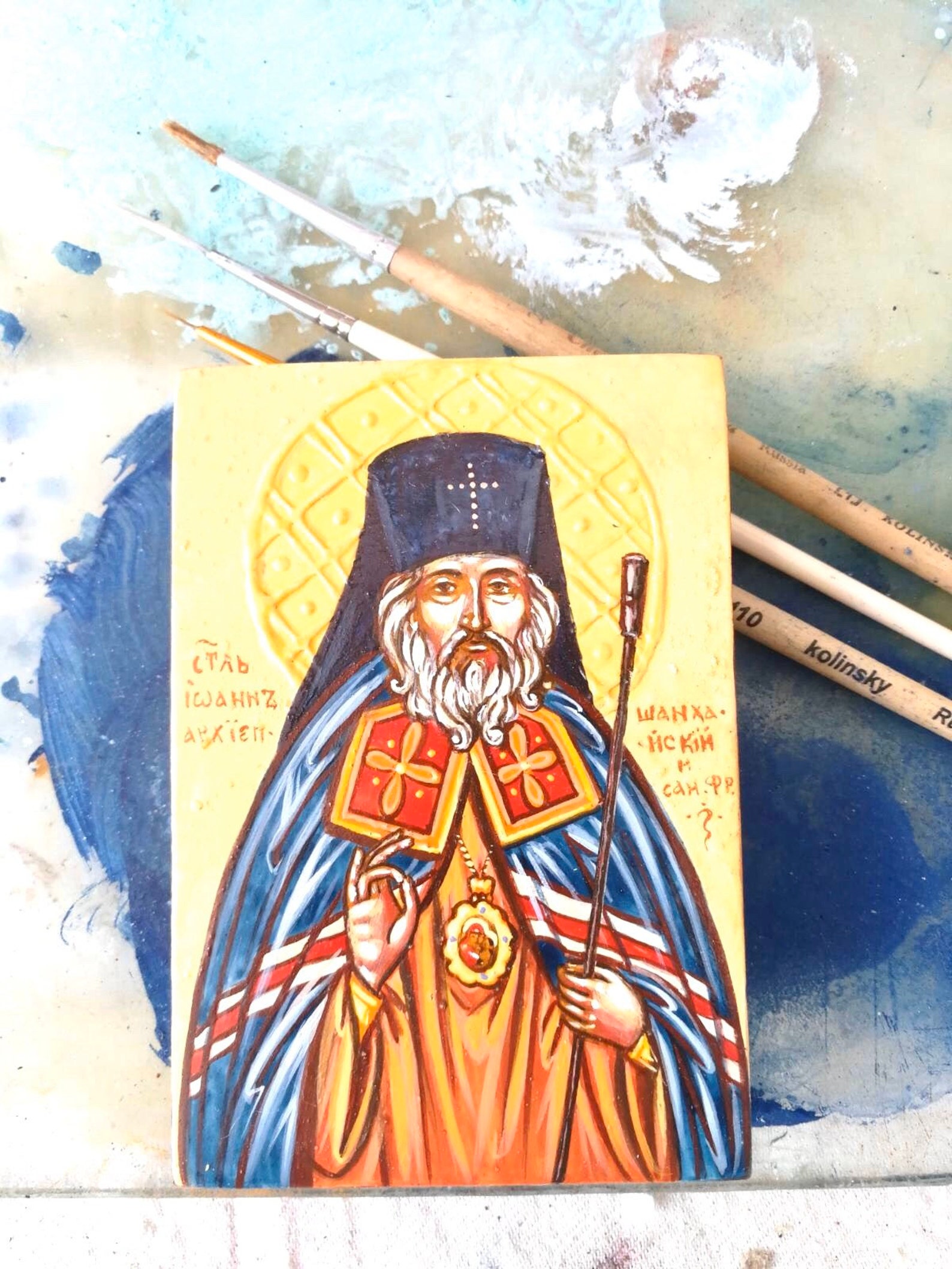 Saint John of Shanghai and San Francisco. Hand Painted - Etsy