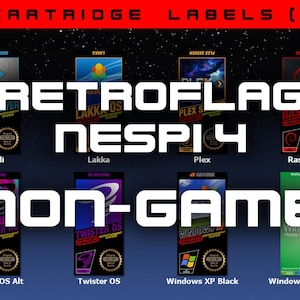 Retroflag NESPi 4 カートリッジ ラベル (非ゲーム) NES 用ではありません!!!