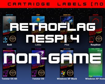 Retroflag NESPi 4 Cartridge Labels (Non-Game) NOT FOR NES!!!