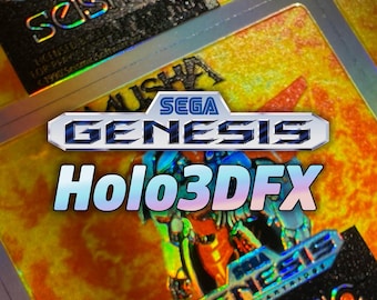 Etykiety na kartridże Sega Genesis (US) Holo3DFX
