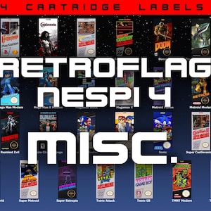 Retroflag NESPi 4 カートリッジ ラベル (その他) NES 用ではありません!!!