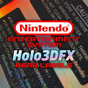 NES (US) Rear Holo3DFX Cartridge Labels
