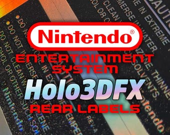 NES (US) Rear Holo3DFX Cartridge Labels