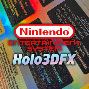 NES Rear Holo3DFX Cartridge Labels