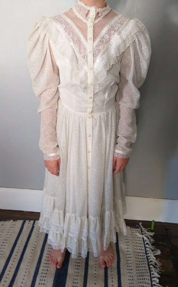 Gunne sax long sleeve praire dress