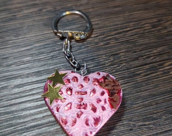 Key ring Heart biscuit