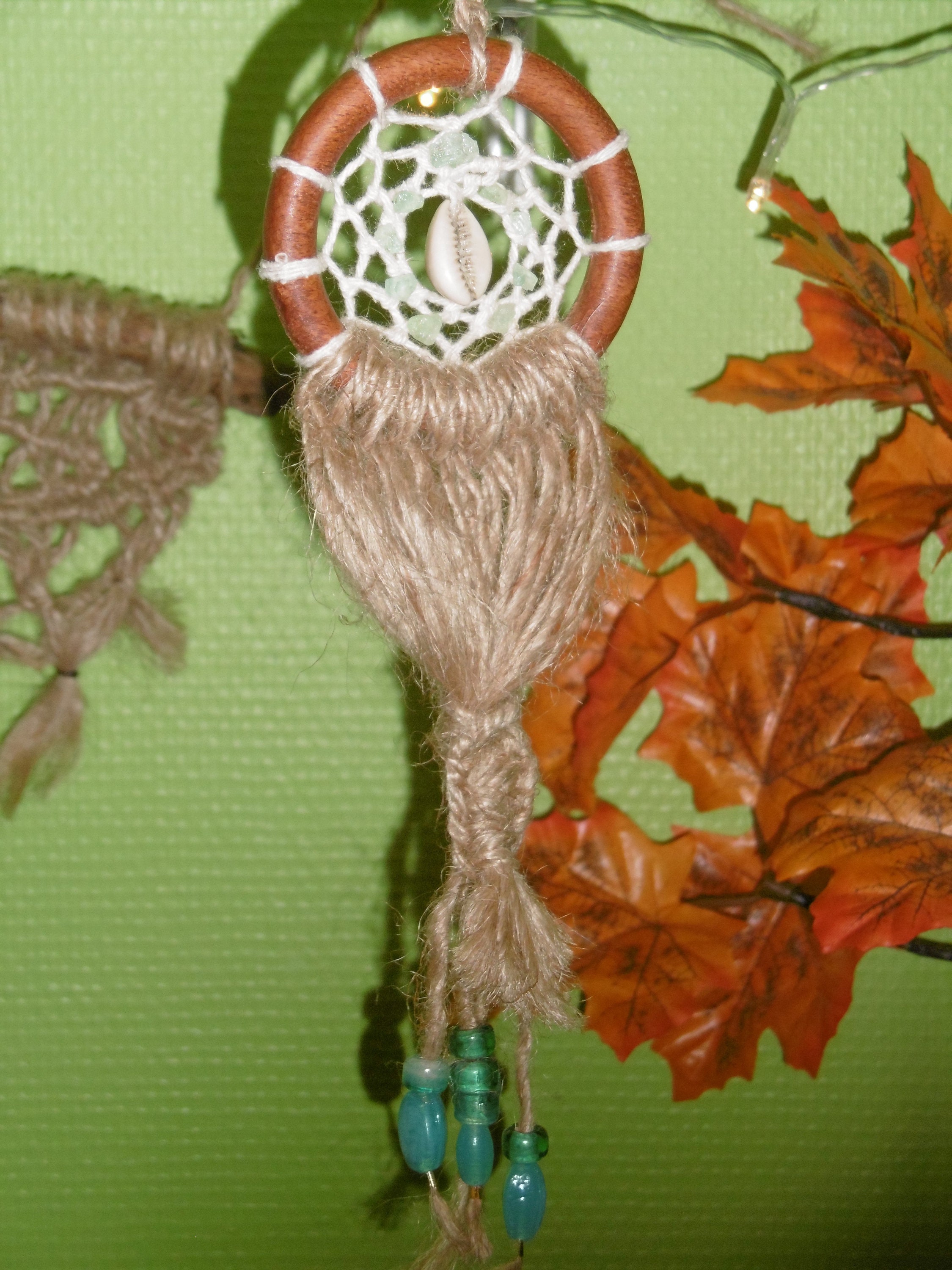 Attrape Rêve Coquillage Porcelaine