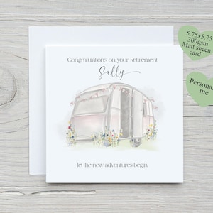 Carte de retraite, carte de départ, carte de départ, départ à la retraite d'un ami, bonne retraite, carte de retraite personnalisée