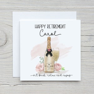 Carte de retraite, carte de départ, carte de départ, départ à la retraite d'un ami, bonne retraite, carte de retraite personnalisée