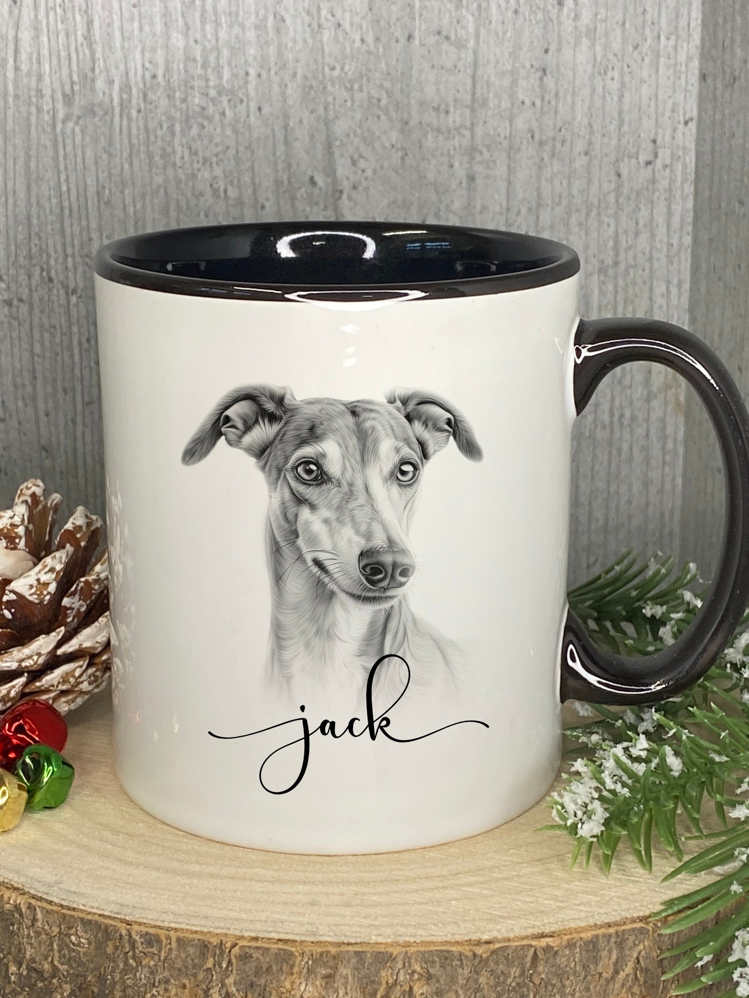 Greyhound Mug, Dog Dad, Dog Mum, Dog Lover Gift, Personalised