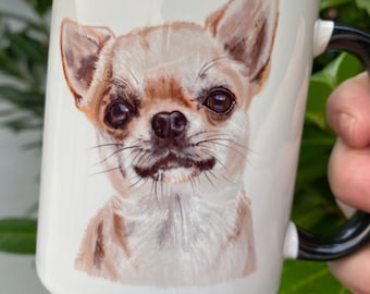 Chihuahua Mug: Personalized Ceramic Coffee Mug, Dog Lover Gift