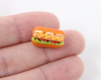 Dollhouse Miniature Hot Dog Miniature Food Dollhouse Kitchen Food Miniature Hot Dog Dollhouse Barbecue BBQ 1:12 Scale Miniature