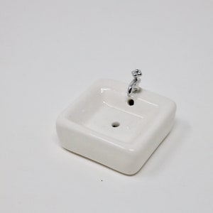 Dollhouse Miniature Sink Dollhouse Sink Dollhouse Miniature Kitchen Miniature Bath Dollhouse Bathroom Roombox Bathroom 1:12 Scale Miniature