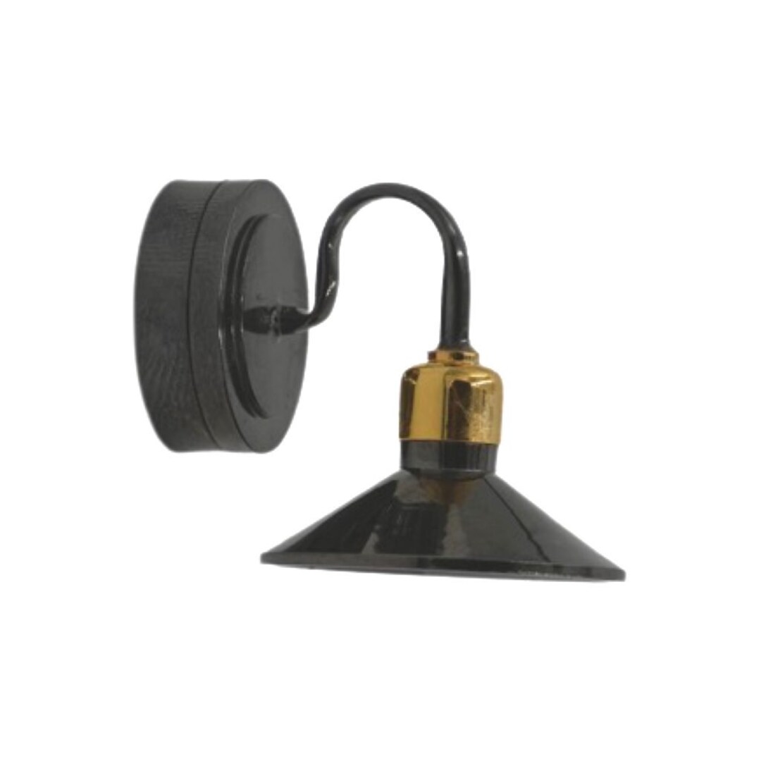 Miniature Dollhouse Black Wall Sconce Light Dollhouse Light Dollhouse