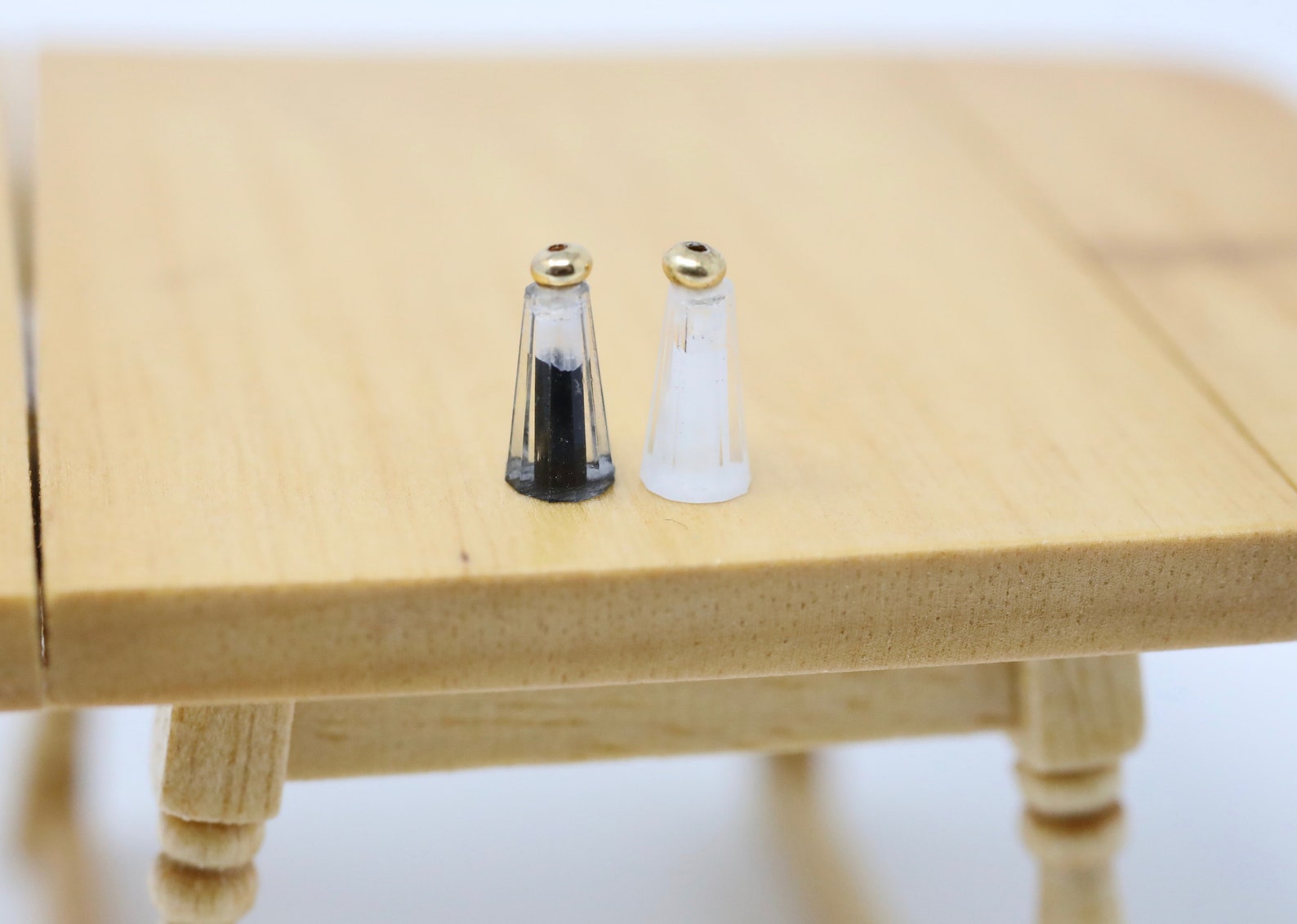 Dollhouse Miniature Salt and Pepper Shakers Kitchen Utensil Etsy