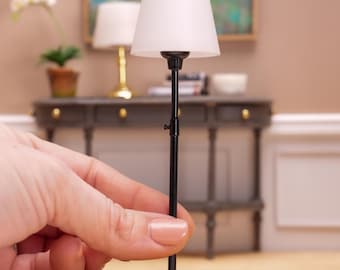 Adorable Miniature Rose Wall Light For Dollhouses - Gold Base Battery LED Lamp For Realistic Room Decor