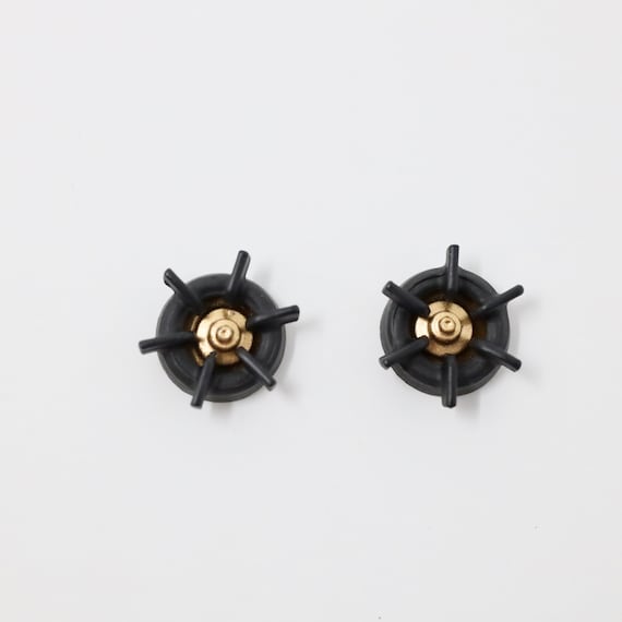 Dollhouse Miniature Stove Burners Set of 2 Mini Stovetop Dollhouse Stove Dollhouse Kitchenware 1:12 Scale Miniature