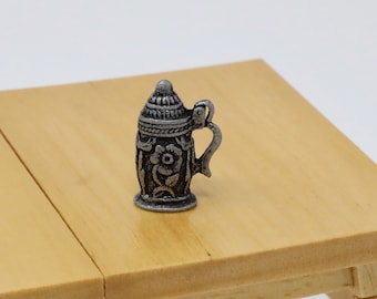 Dollhouse Miniature Beer Stein Miniature Beer Mug Miniature Vintage Style Beer Mug Dollhouse Beer Cup Mini Beer 1:12 Scale Miniature