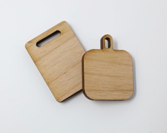 Dollhouse Miniature Wood Cutting Boards Miniature Kitchen Tools 1:12 Scale Furniture