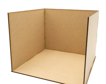 Dollhouse Miniature Roombox | Room Box | 1:12 Scale Miniature | Diorama | Roombox Kit | Dollhouose Kit | Corner Roombox Kit