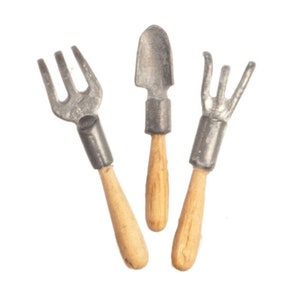 Dollhouse Miniature Garden Tools Dollhouse Garden Miniature Tools Fairy Garden 1:12 Scale Miniature