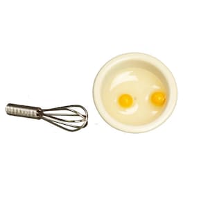 Dollhouse Miniature Eggs Miniature Scrambled Eggs Dollhouse Miniature Food Miniature Egg Cooking Set Dollhouse Kitchen 1:12 Scale Miniature