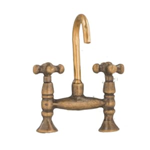 Dollhouse Miniature Faucet Miniature Sink Dollhouse Mixer Tap Gold Dollhouse Kitchenware 1:12 Scale Miniature