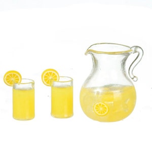 Dollhouse Miniature Lemonade Jug Miniature Kitchen Dollhouse Kitchen Miniature Breakfast 1:12 Scale Miniature