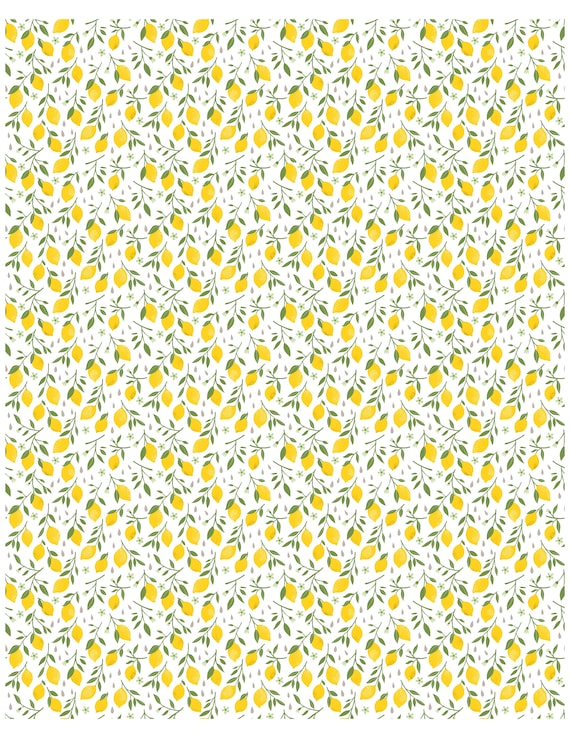 Dollhouse Wallpaper Printable Wallpaper Download Lemons Etsy